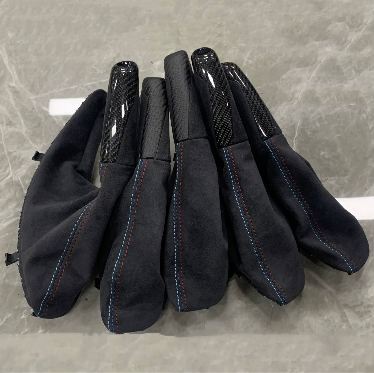 F8X F3X Carbon fiber/ Alcántara E-Brake handle and boot